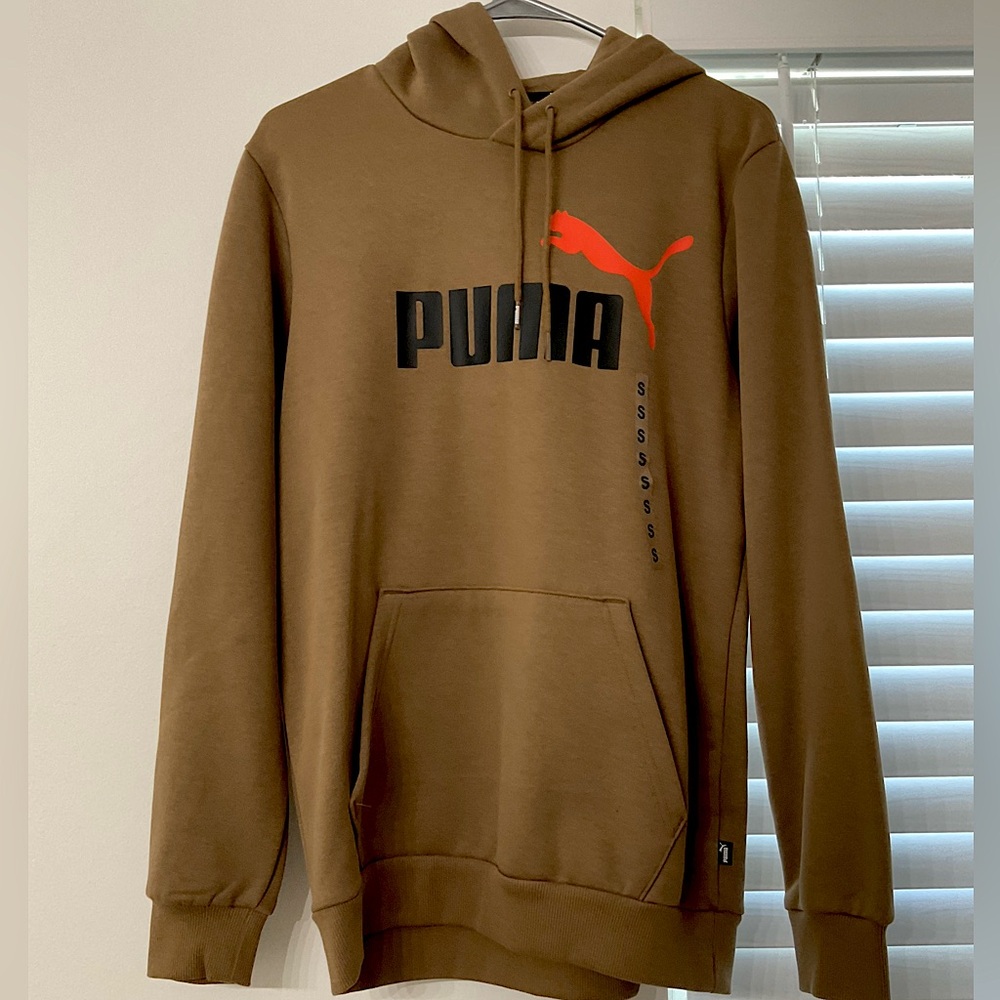 Brown Puma hoodie, size (5) US
